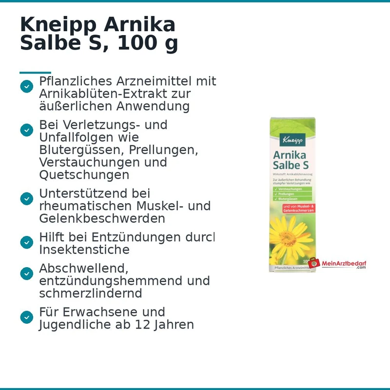 Kneipp Arnika Salbe S, 100 g