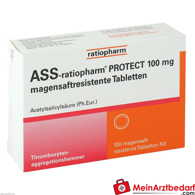 ASS-ratiopharm PROTECT 100 mg magensaftresistente Tabletten