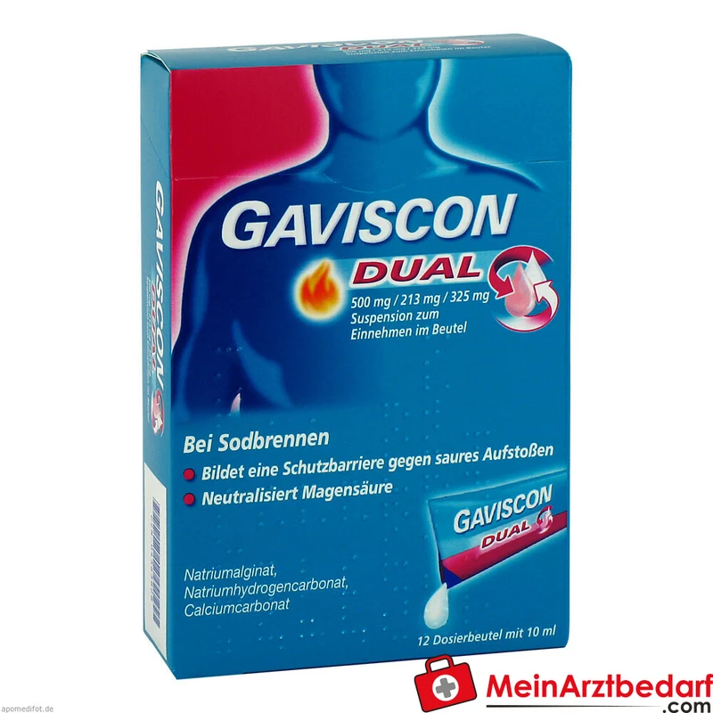 Gaviscon Dual 500 mg/213 mg/325 mg Suspension im Beutel