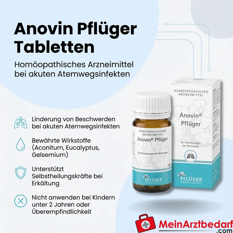 Pflüger Anovin Tabletten Aconitum/Eucalyptus/Gelsemium homöopathisch 100 Stück