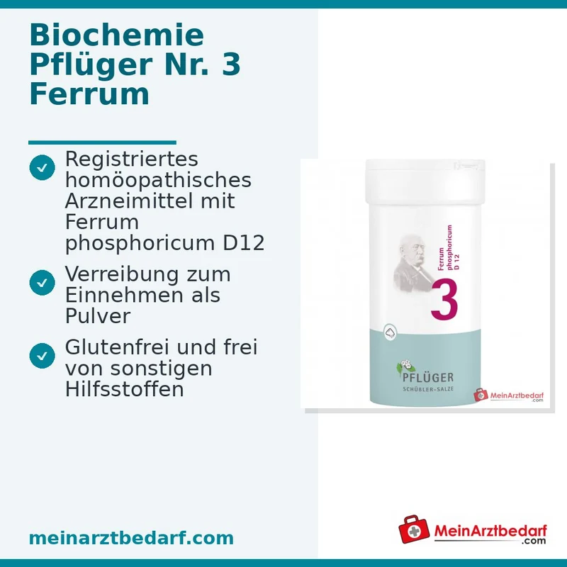 Biochemie Pflüger Ferrum phosphoricum D12 Pulver 100 g