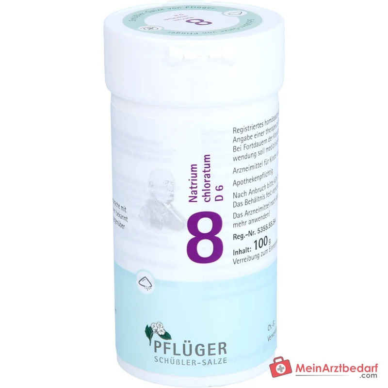 Biochemie Pflüger Nr. 8 Natrium chloratum D6 1000 mg Pulver 100 g