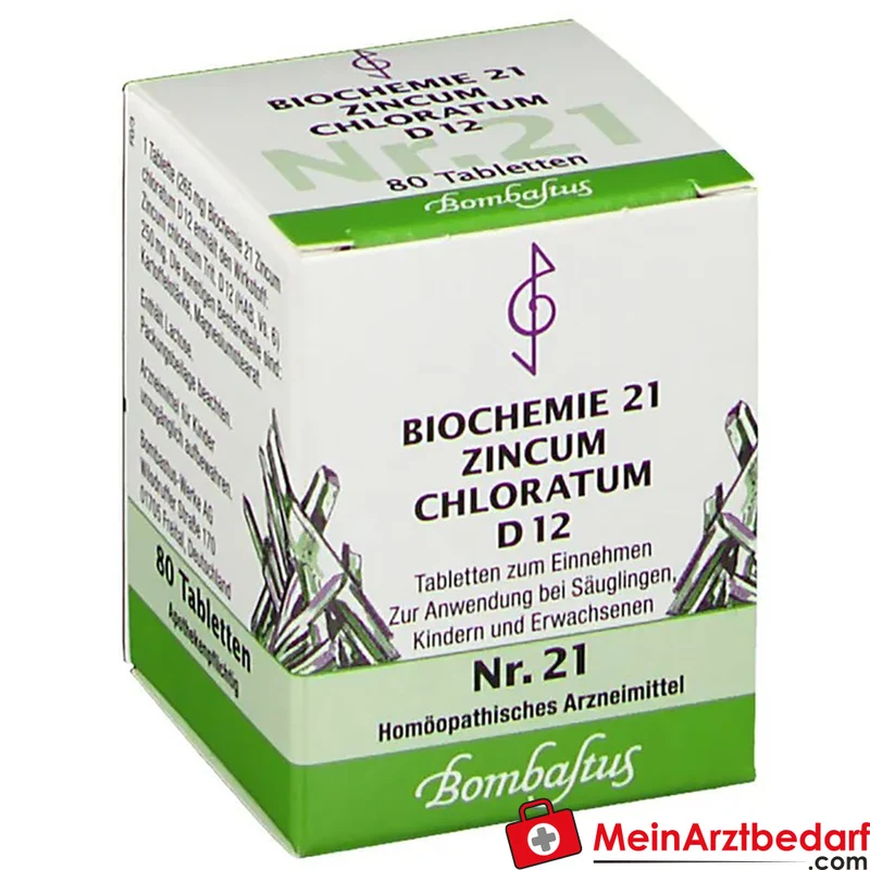Bombastus Biochemie 21 Zincum chloratum D12 250 mg Tabletten