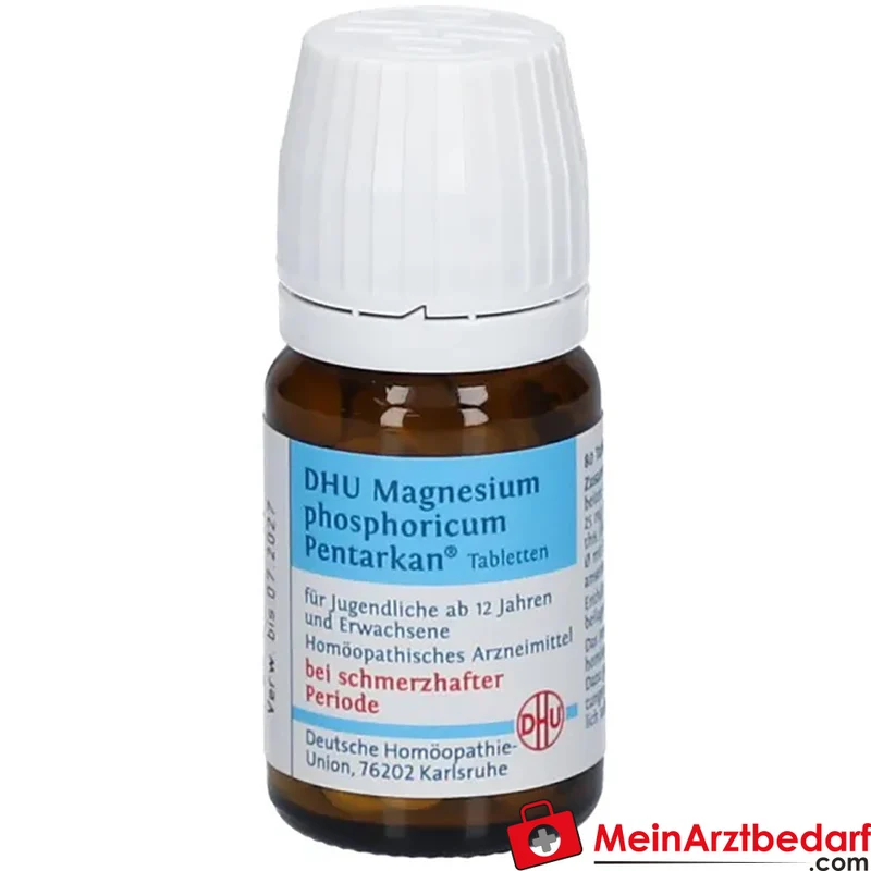 DHU Magnesium phosphoricum Pentarkan Magnesium phosphoricum / Chamomilla / Colocynthis / Potentilla anserina / Aesculus Tabletten, 80 St.