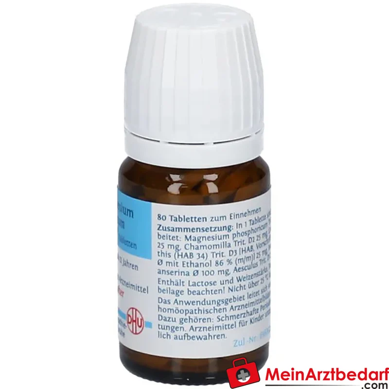 DHU Magnesium phosphoricum Pentarkan Magnesium phosphoricum / Chamomilla / Colocynthis / Potentilla anserina / Aesculus Tabletten, 80 St.