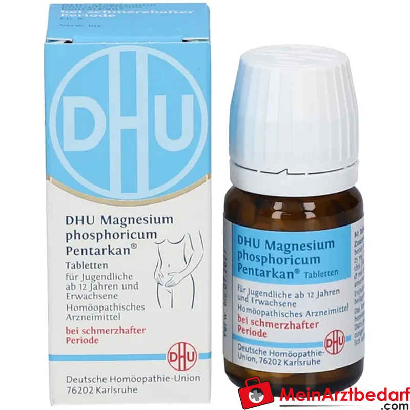 DHU Magnesium phosphoricum Pentarkan Magnesium phosphoricum / Chamomilla / Colocynthis / Potentilla anserina / Aesculus Tabletten, 80 St.