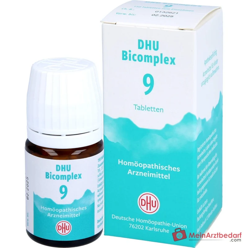 DHU Bicomplex 9 Ferrum phosphoricum / Natrium phosphoricum / Natrium sulfuricum / Silicea Tabletten, 150 St.
