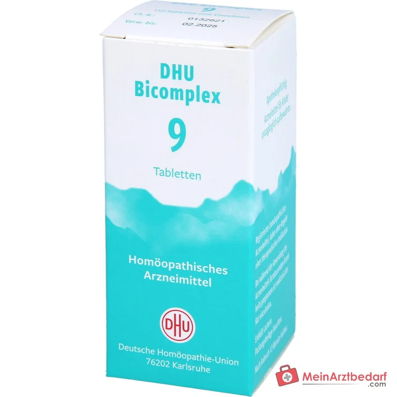 DHU Bicomplex 9 Ferrum phosphoricum / Natrium phosphoricum / Natrium sulfuricum / Silicea Tabletten, 150 St.
