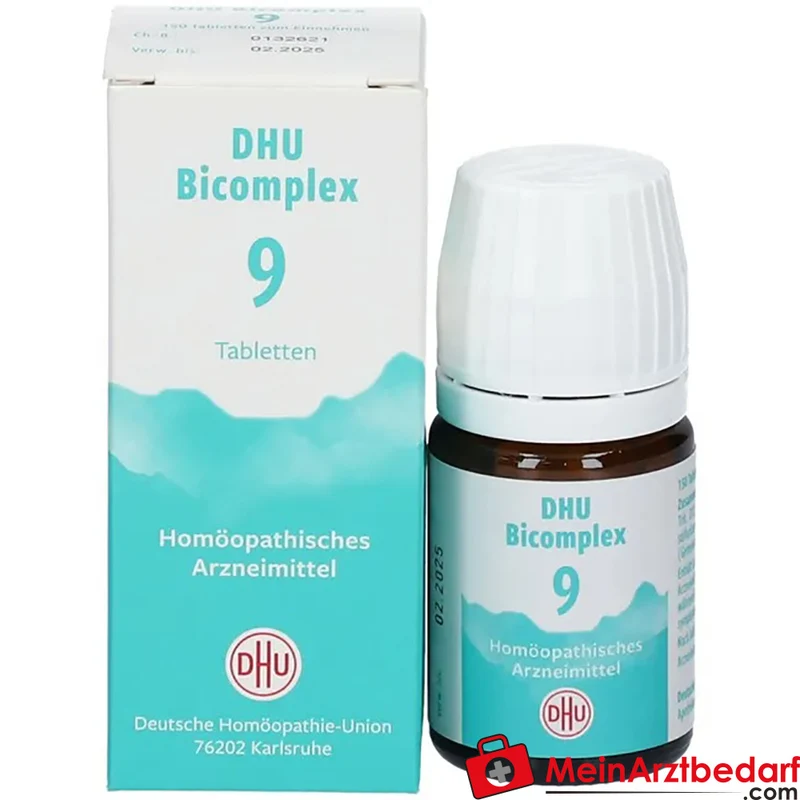 DHU Bicomplex 9 Ferrum phosphoricum / Natrium phosphoricum / Natrium sulfuricum / Silicea Tabletten, 150 St.
