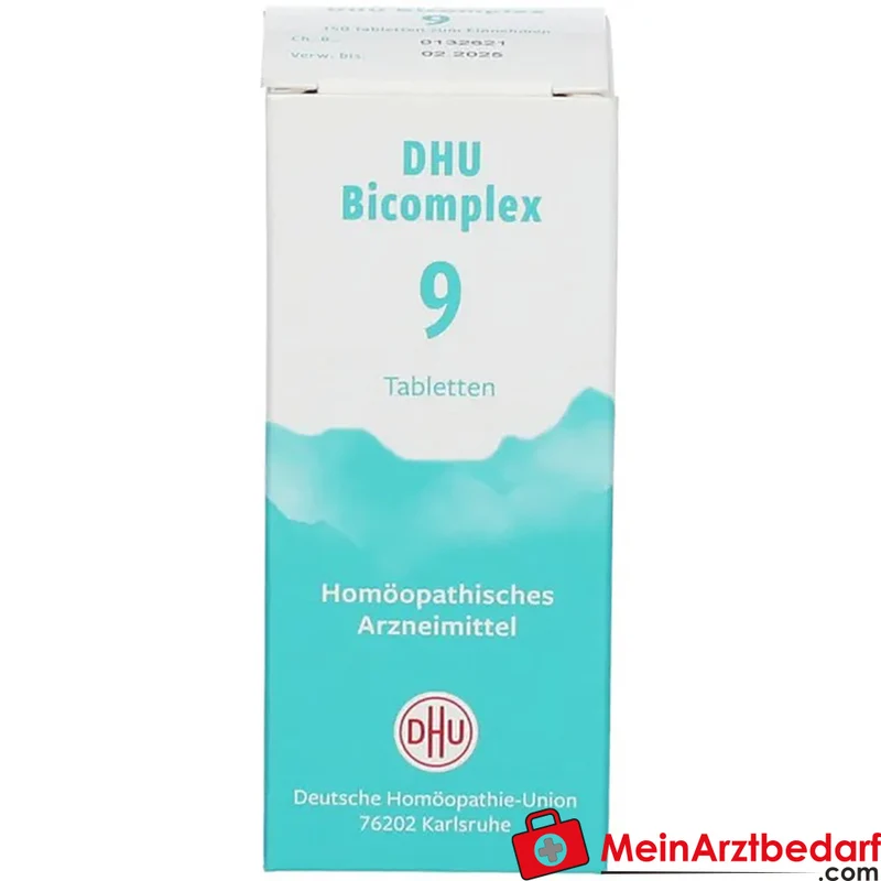 DHU Bicomplex 9 Ferrum phosphoricum / Natrium phosphoricum / Natrium sulfuricum / Silicea Tabletten, 150 St.