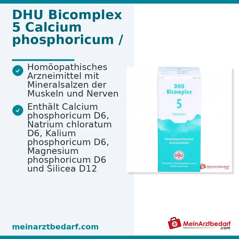 DHU Bicomplex 5 Mineralsalze Tabletten (Calcium phosphoricum, Kalium phosphoricum, Natrium chloratum)