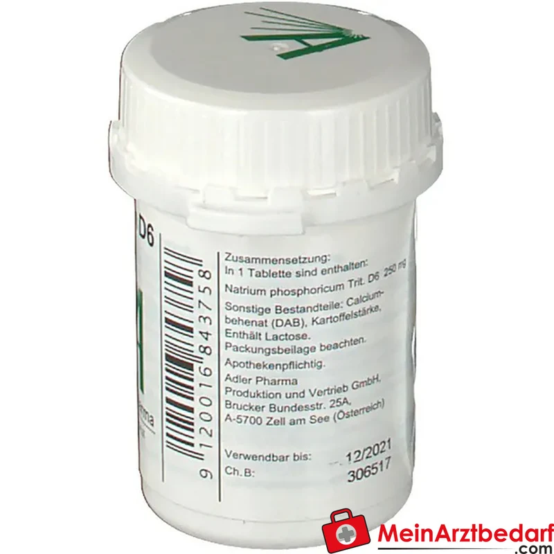 Adler Pharma Natrium phosphoricum D6 250 mg Tabletten