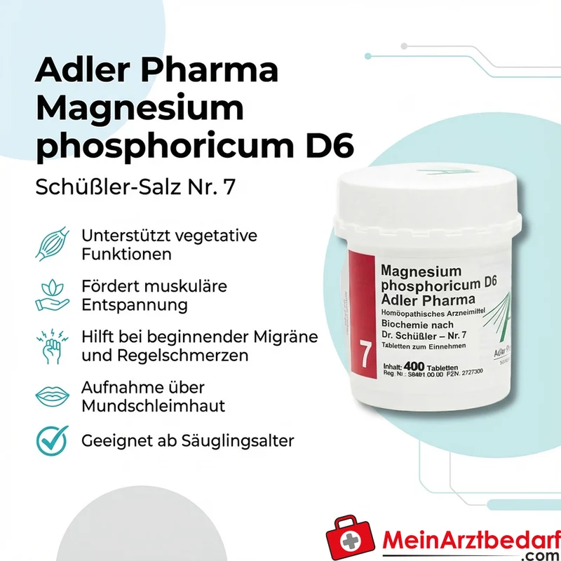 Adler Pharma Magnesium phosphoricum D6 (Schüßler Nr. 7) 250 mg Tabletten