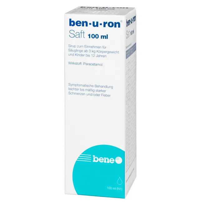 ben-u-ron Saft Paracetamol 200 mg/5 ml für Säuglinge und Kinder