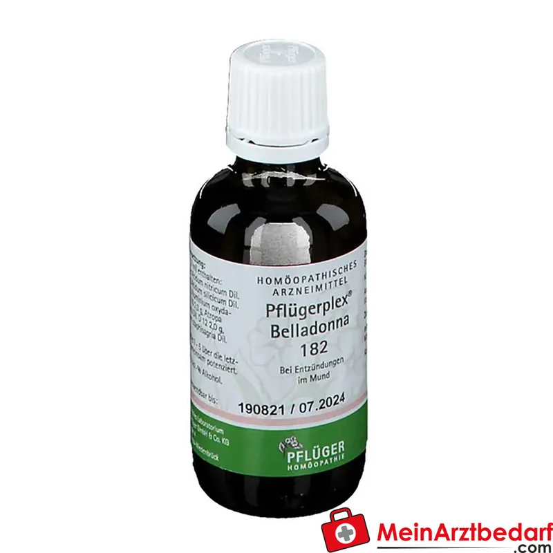 Pflügerplex Belladonna 182 (Atropa belladonna) homöopathische Tropfen