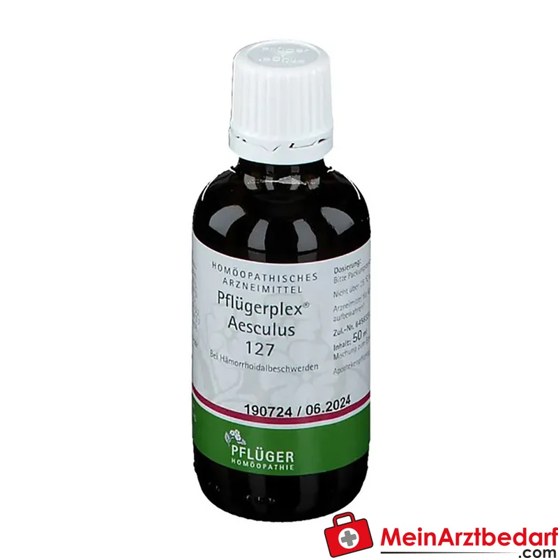 Pflügerplex Aesculus 127 homöopathisches Arzneimittel Aesculus hippocastanum, Carbo animalis, Scrophularia nodosa