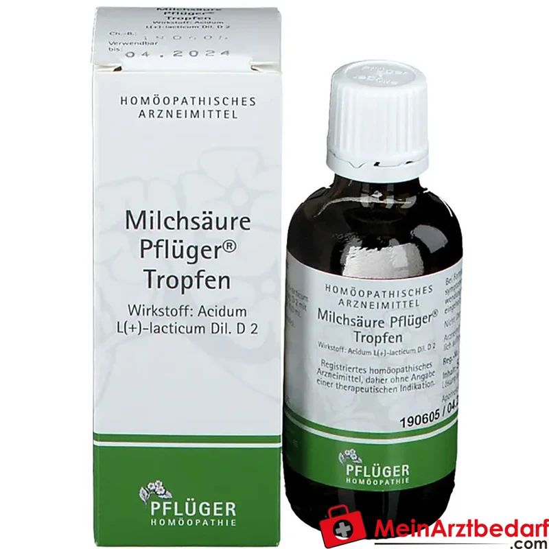 Pflüger Milchsäure Tropfen Acidum sarcolacticum D2 10 ml