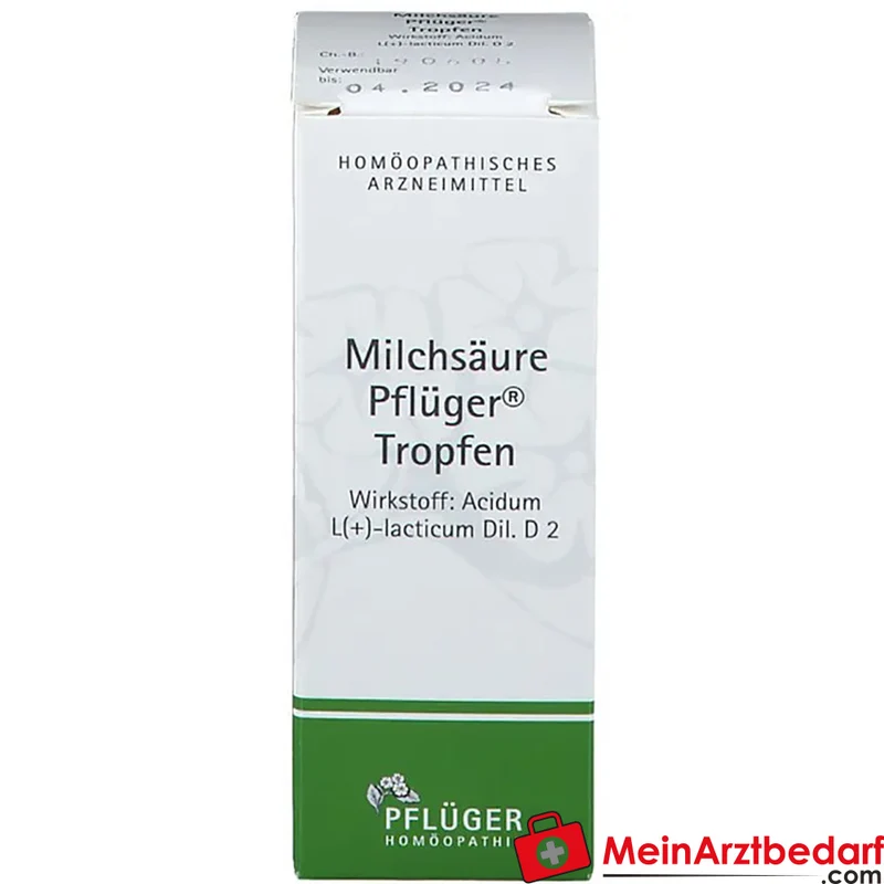Pflüger Milchsäure Tropfen Acidum sarcolacticum D2 10 ml