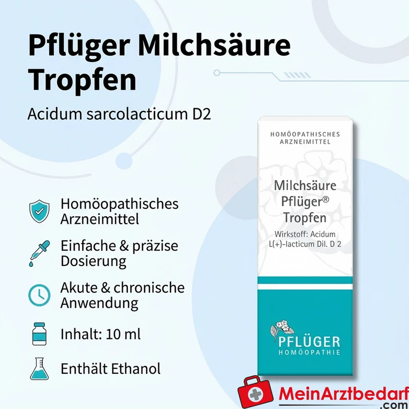 Pflüger Milchsäure Tropfen Acidum sarcolacticum D2 10 ml
