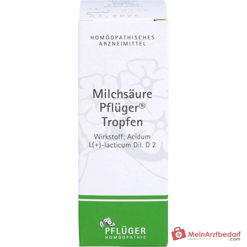 Pflüger Milchsäure Tropfen Acidum sarcolacticum D2 10 ml