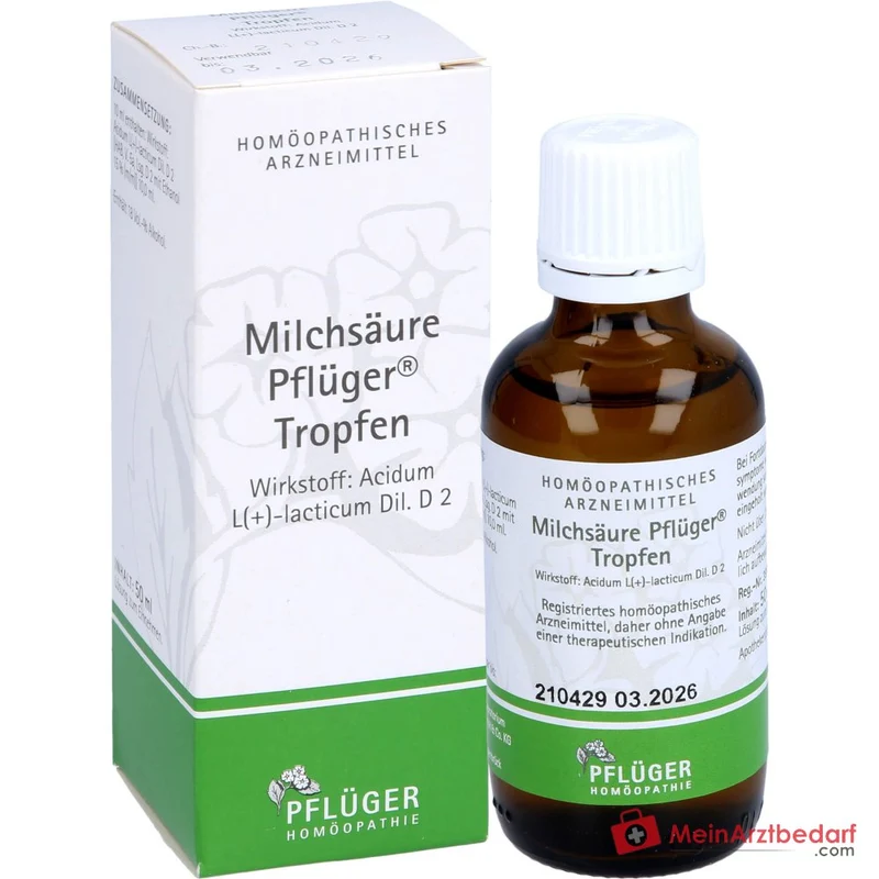 Pflüger Milchsäure Tropfen Acidum sarcolacticum D2 10 ml
