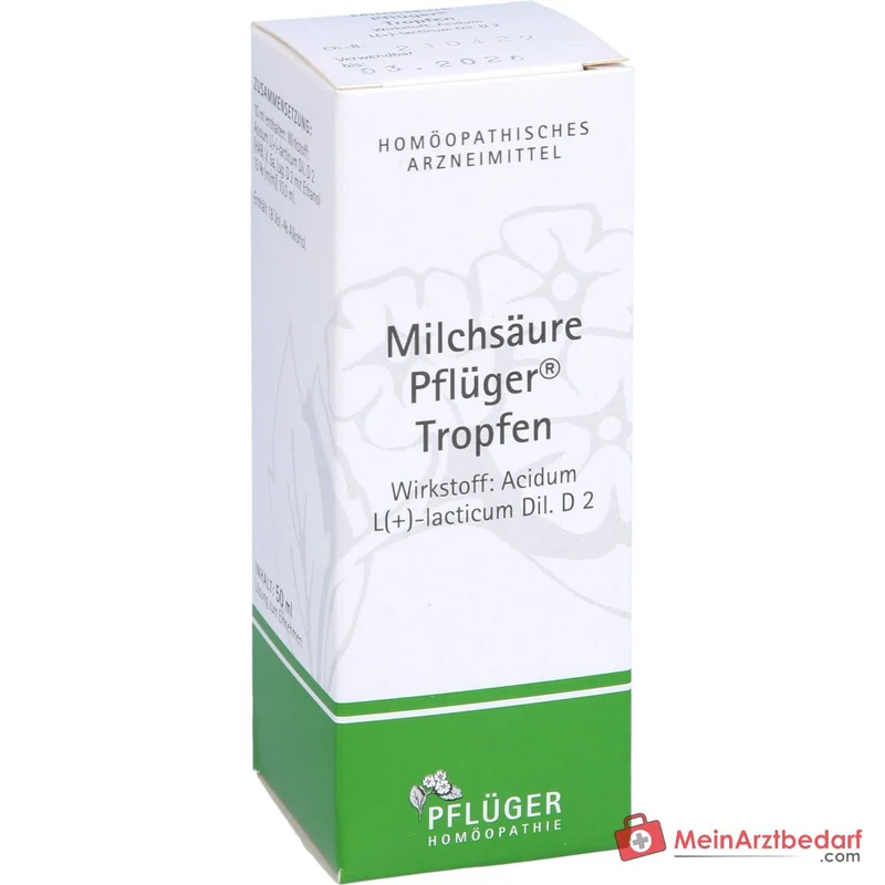 Pflüger Milchsäure Tropfen Acidum sarcolacticum D2 10 ml