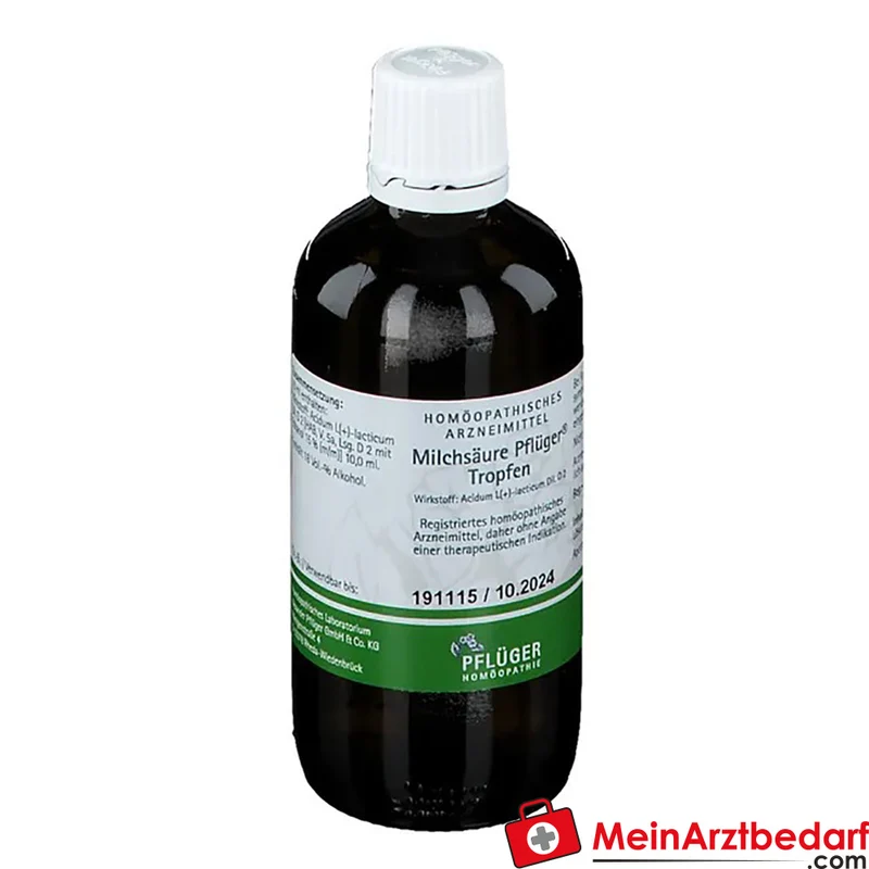 Pflüger Milchsäure Tropfen Acidum sarcolacticum D2 10 ml