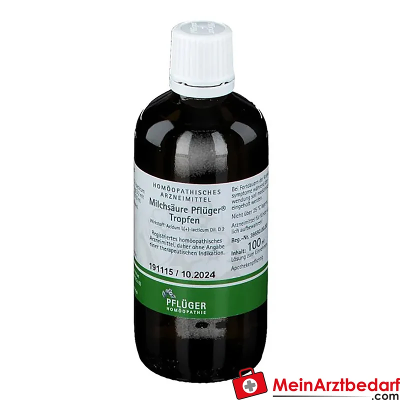 Pflüger Milchsäure Tropfen Acidum sarcolacticum D2 10 ml