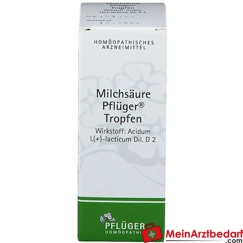 Pflüger Milchsäure Tropfen Acidum sarcolacticum D2 10 ml