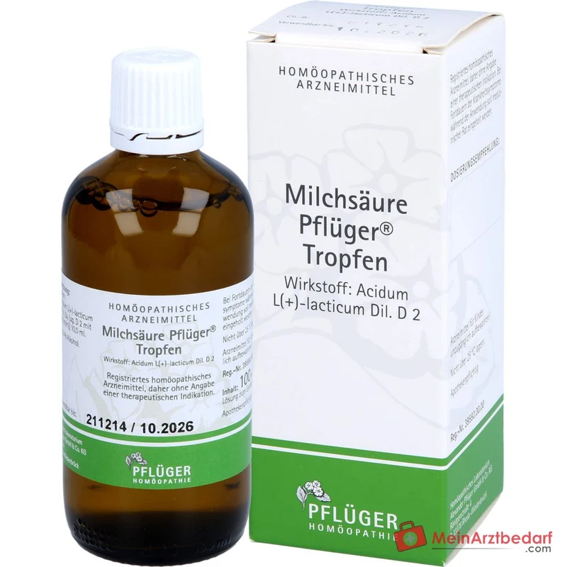 Pflüger Milchsäure Tropfen Acidum sarcolacticum D2 10 ml
