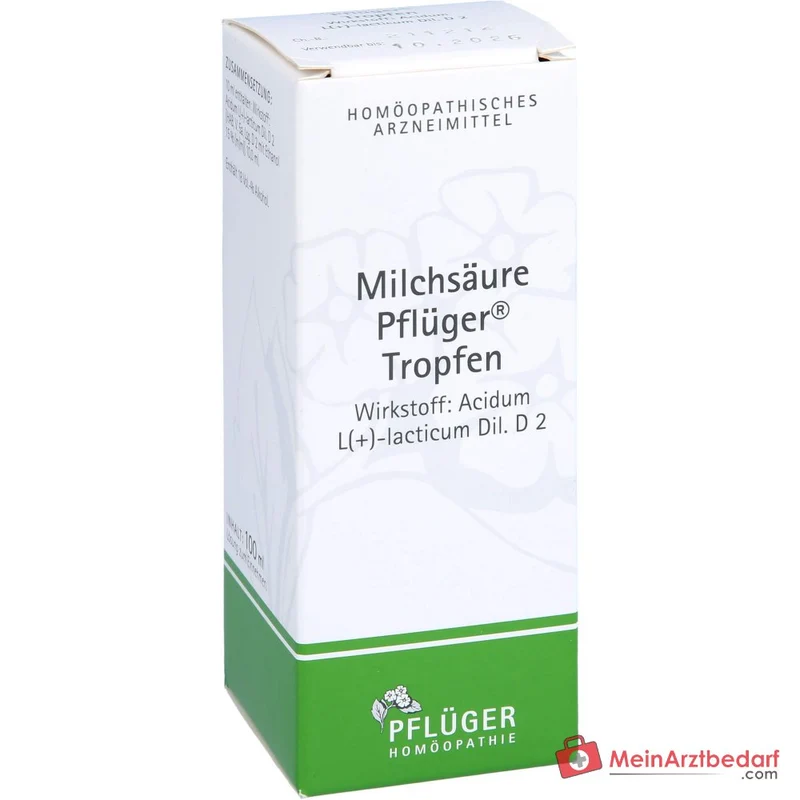 Pflüger Milchsäure Tropfen Acidum sarcolacticum D2 10 ml