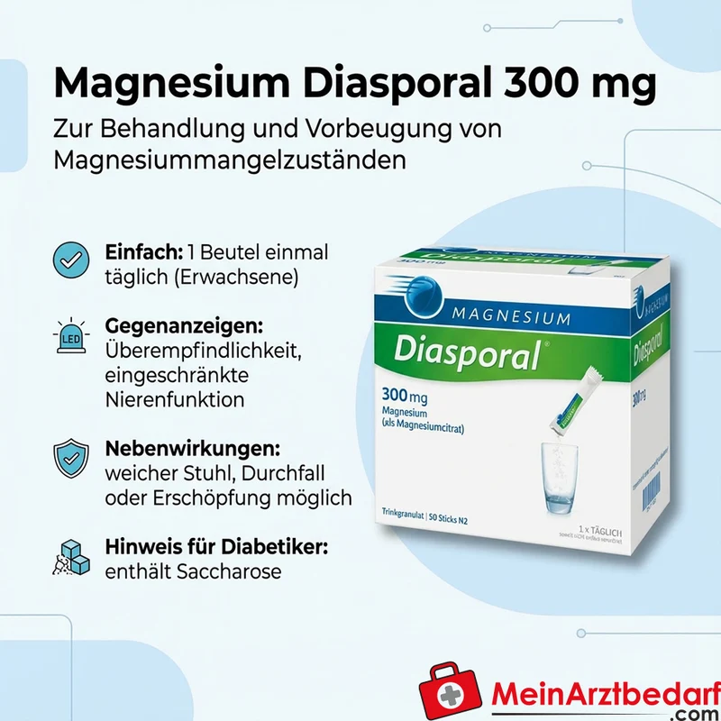 Diasporal Magnesium 300 mg Trinkgranulat Beutel