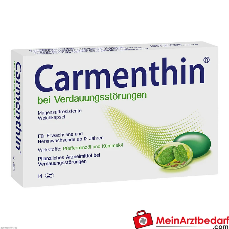 Carmenthin Kapseln (Pfefferminze, Kümmel) bei Verdauungsstörungen