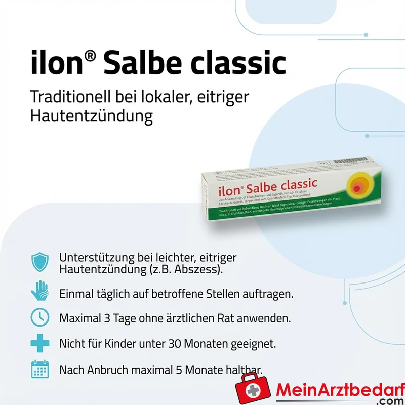 Ilon Salbe classic Salbe bei eitrigen, lokal begrenzten Hautentzündungen