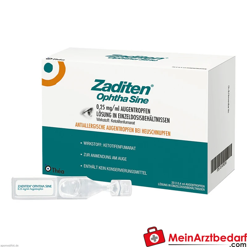 ZADITEN 0,25 mg/ml Augentropfen Einzeldosispipetten