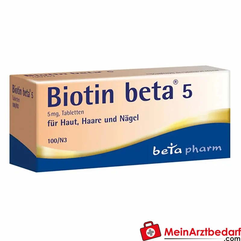 Biotin beta 5 Biotin (Vitamin B7) Tabletten
