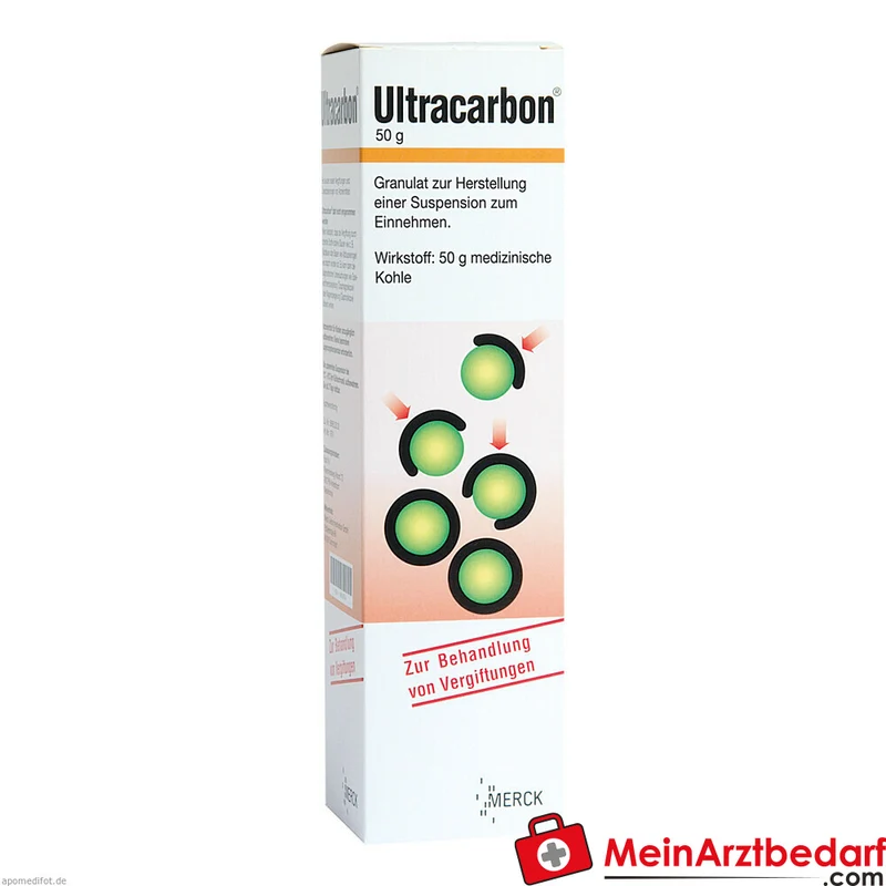 Ultracarbon Medizinische Kohle 50 g Granulat zur Herstellung einer Suspension