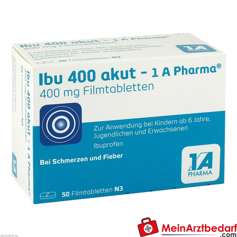 1A Pharma Ibu akut 400 mg Tabletten (Ibuprofen)