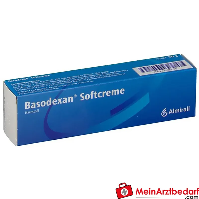 Basodexan Softcreme mit Harnstoff (Urea) Creme für trockene, schuppige Haut