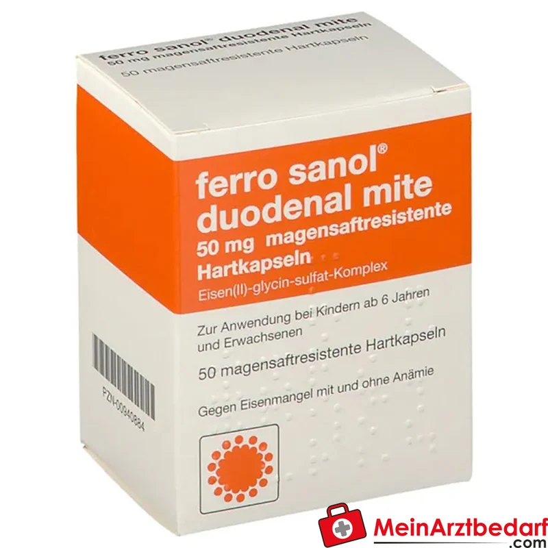 Ferro Sanol Duodenal mite 50 mg Kapseln