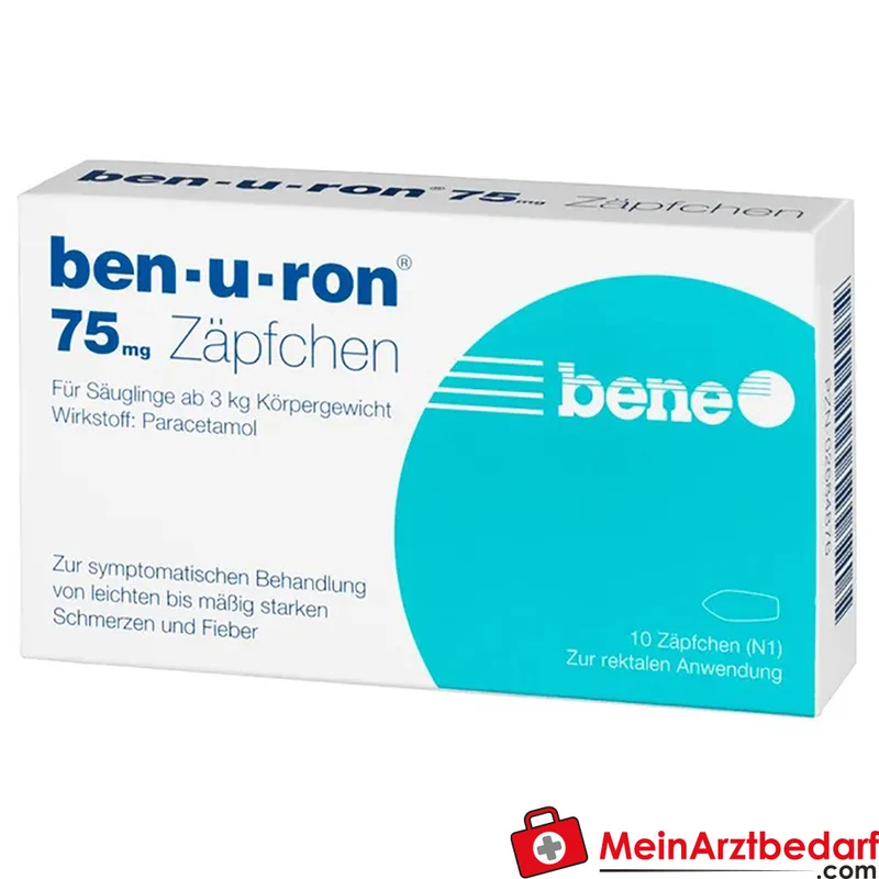 Ben-u-ron Paracetamol 75 mg Zäpfchen für Säuglinge