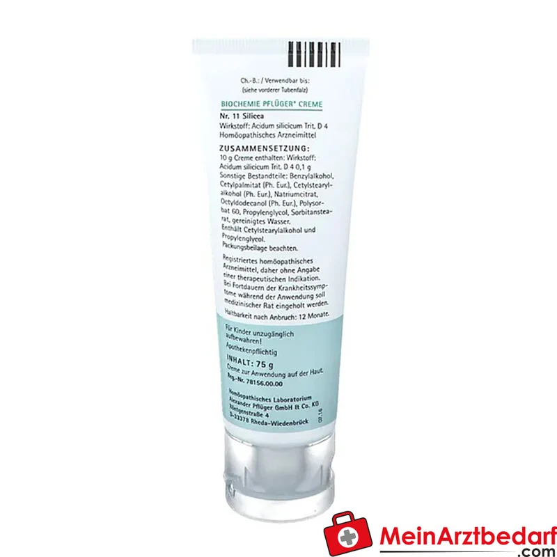 Biochemie Pflüger Silicea D4 Creme 10 mg (Acidum silicicum)