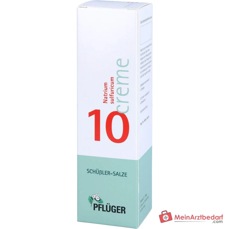 Pflüger Biochemie Creme Nr. 10 Natrium sulfuricum D4 Creme, 75 g