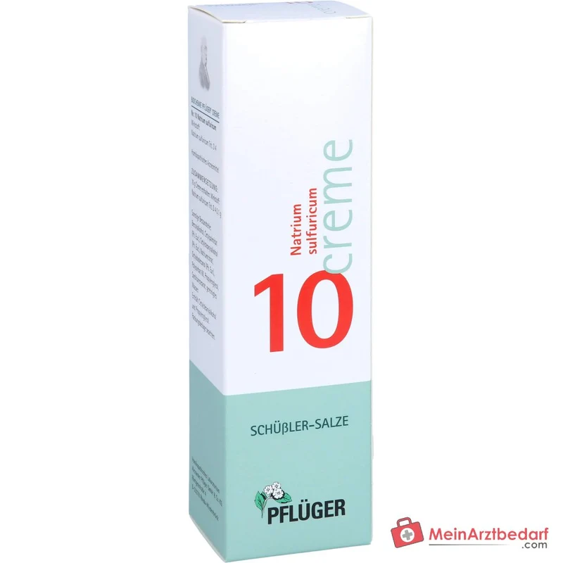 Pflüger Biochemie Creme Nr. 10 Natrium sulfuricum D4 Creme, 75 g