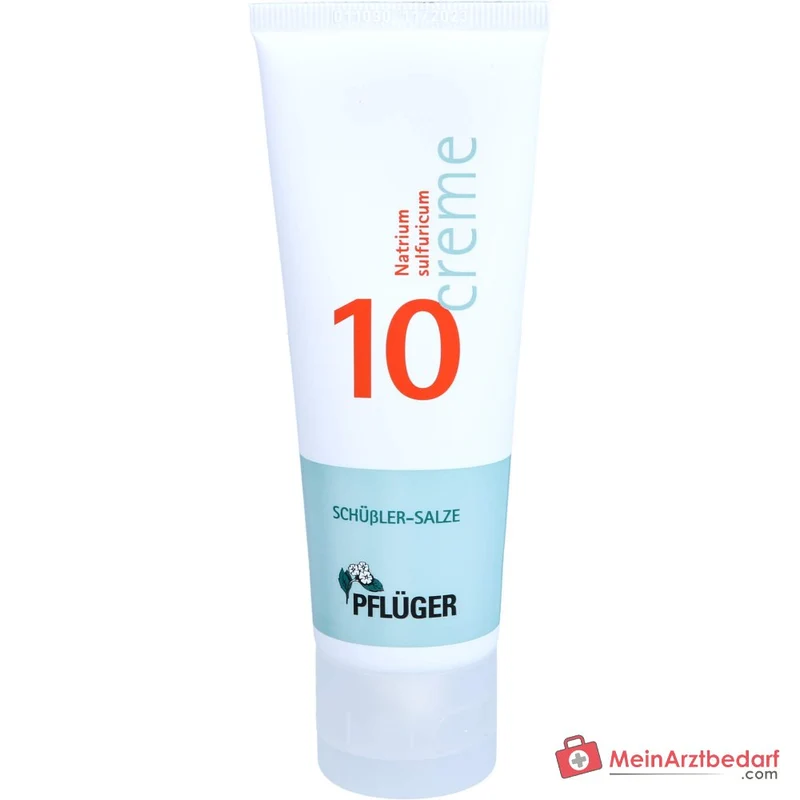 Pflüger Biochemie Creme Nr. 10 Natrium sulfuricum D4 Creme, 75 g