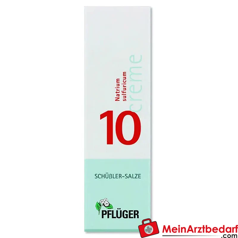 Pflüger Biochemie Creme Nr. 10 Natrium sulfuricum D4 Creme, 75 g
