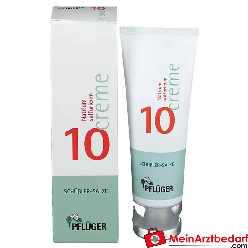 Pflüger Biochemie Creme Nr. 10 Natrium sulfuricum D4 Creme, 75 g