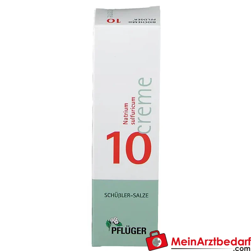 Pflüger Biochemie Creme Nr. 10 Natrium sulfuricum D4 Creme, 75 g