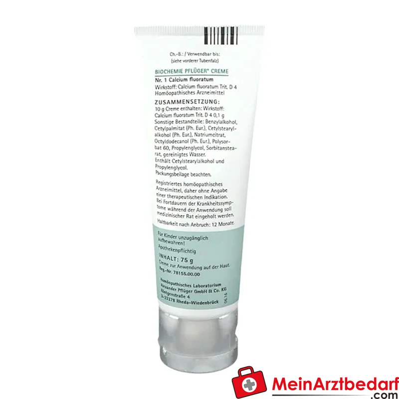Pflüger Biochemie Pflüger Creme Nr. 1 Calcium fluoratum D4 Creme, 75 g