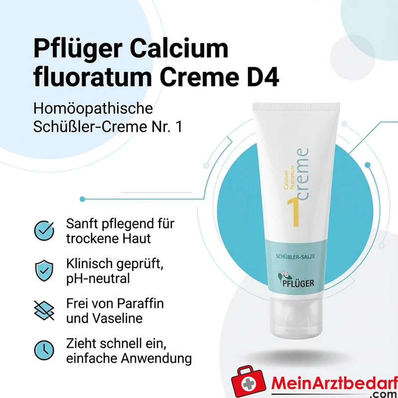 Pflüger Biochemie Pflüger Creme Nr. 1 Calcium fluoratum D4 Creme, 75 g
